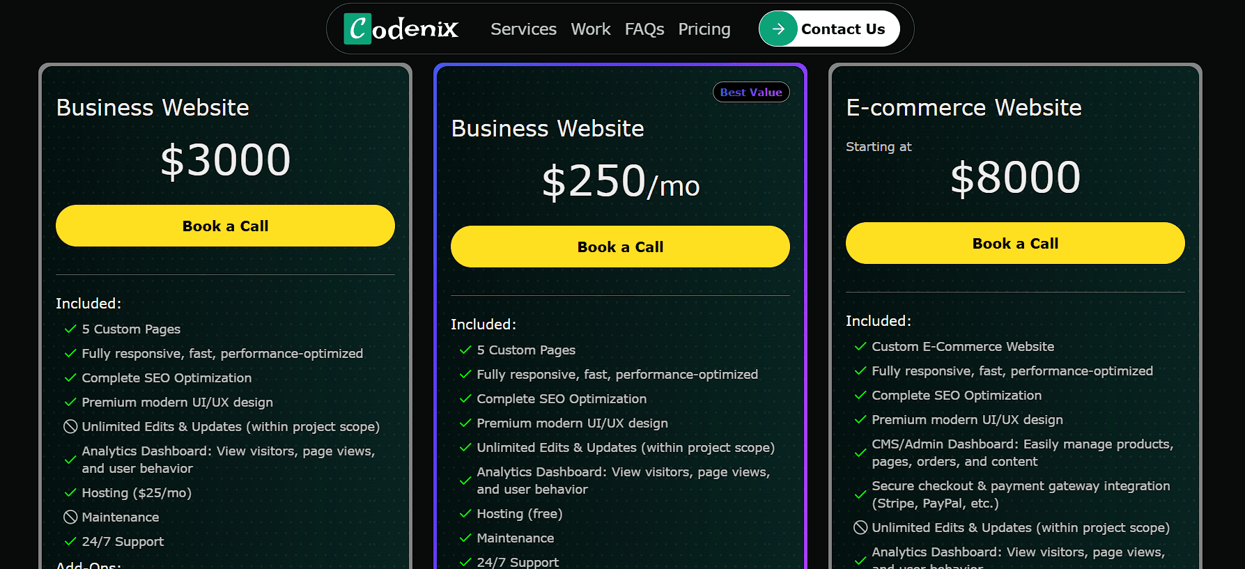 Codenix price