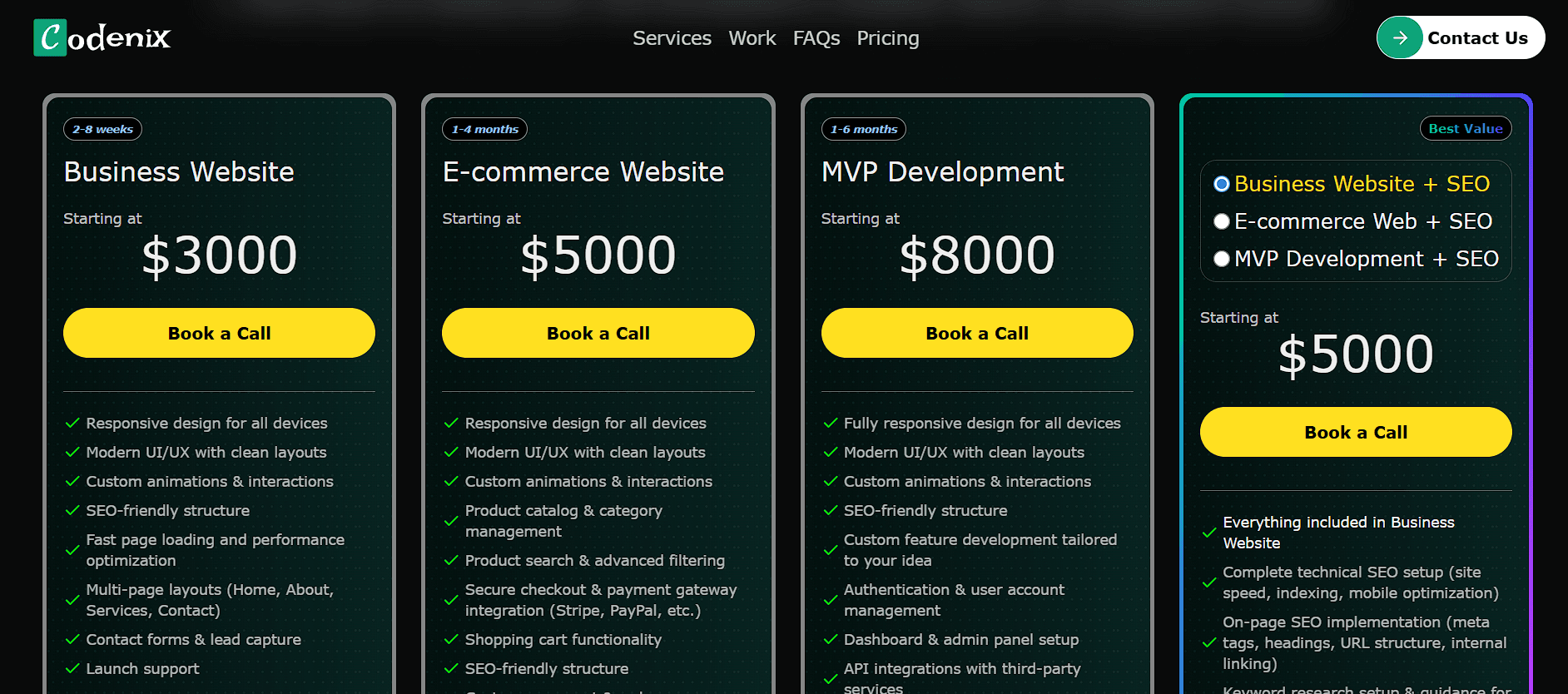 Codenix price